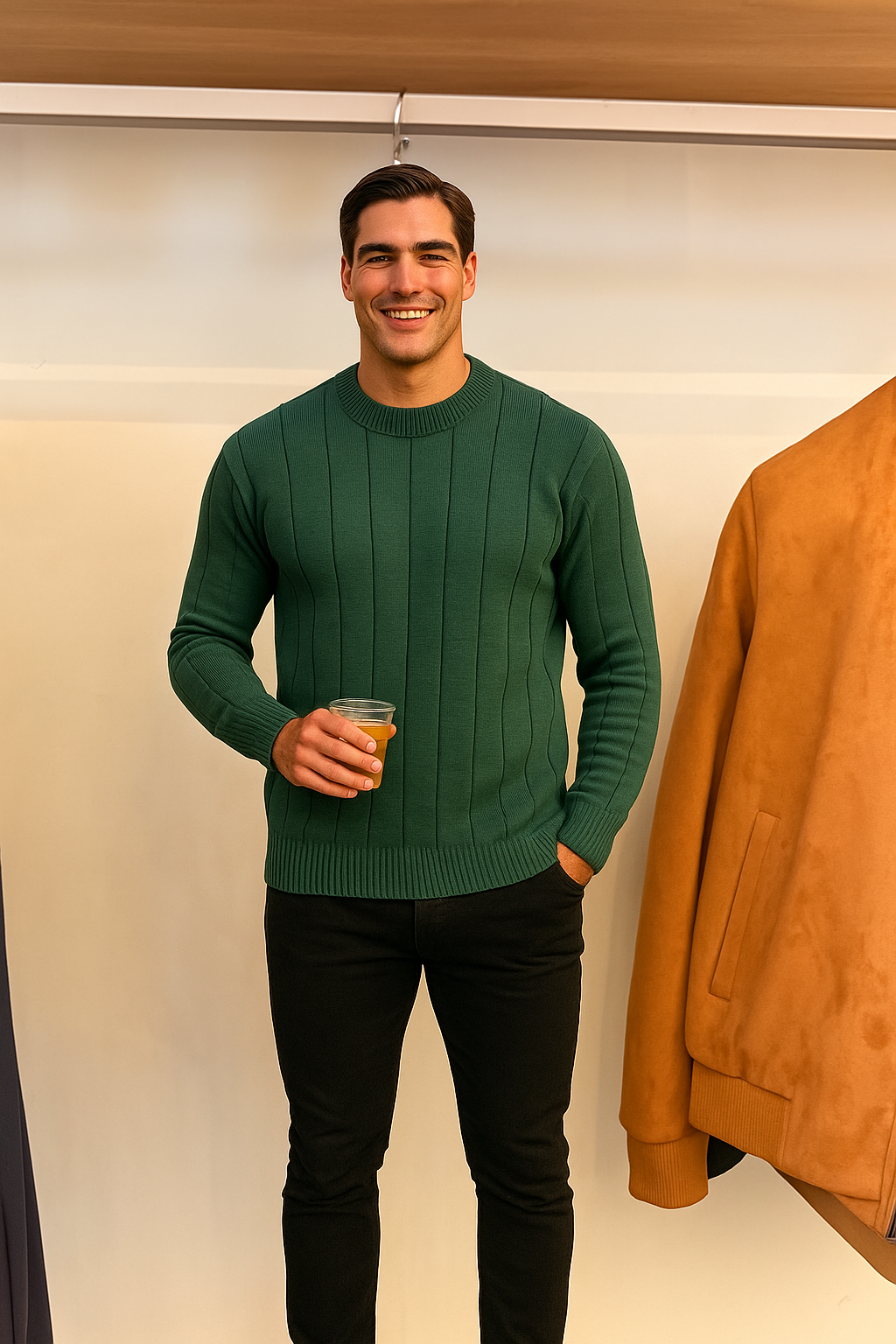 SUETER VERTICAL VERDE