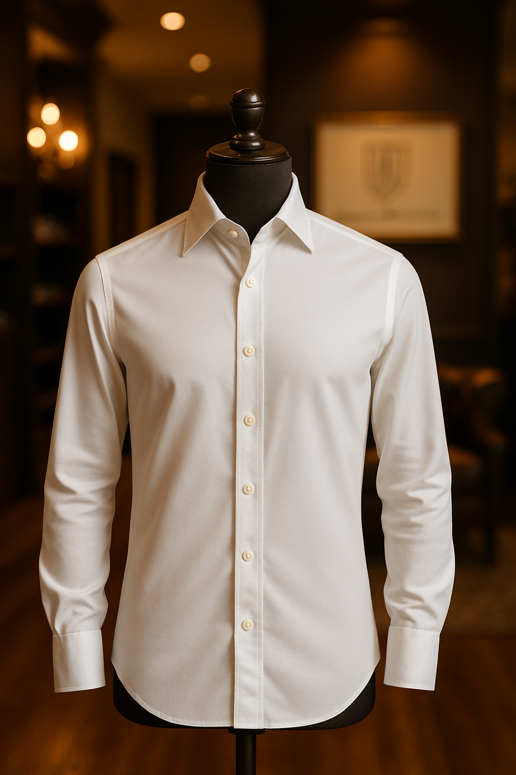 CAMISA SOCIAL MANGA LONGA FIBRA DE BAMBU BRANCA