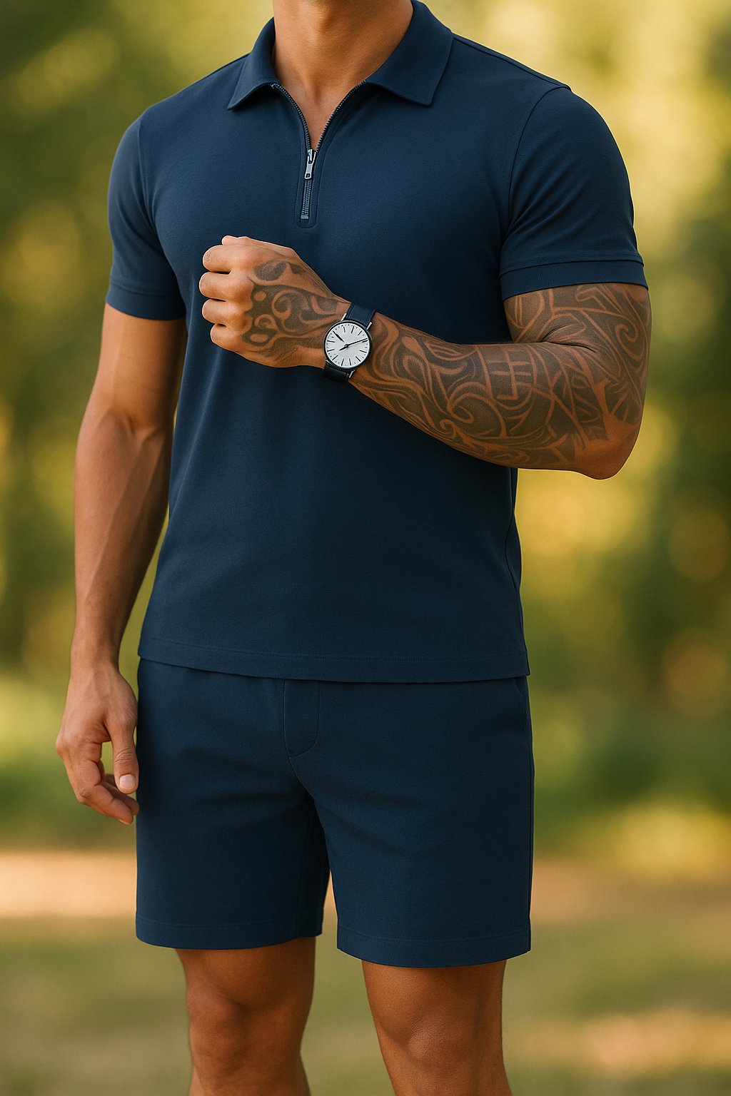 CAMISA TECNOLOGICA GOLA V AZUL