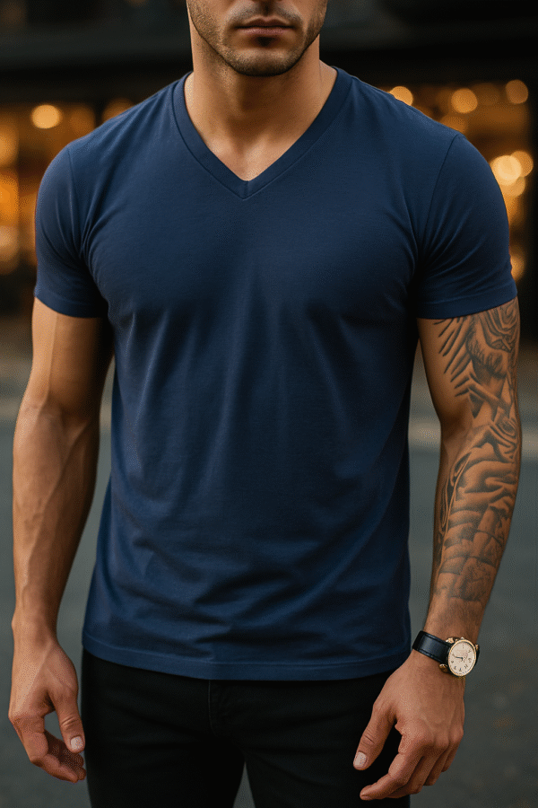 T-SHIRT GOLA V - Imagem 3